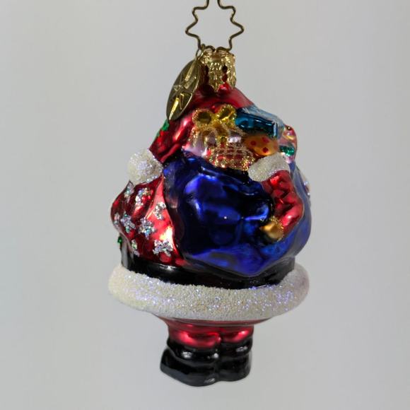 Christopher Radko Glass Christmas Ornament Handcrafted Chub A Dub Santa 1010226 - Picture 3 of 11